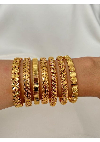 Altın Kaplama Bilezik Kelepçe Başak Model Hint Işlemeli Eşe Sevgiliye Hediye Kutulu fırsatları