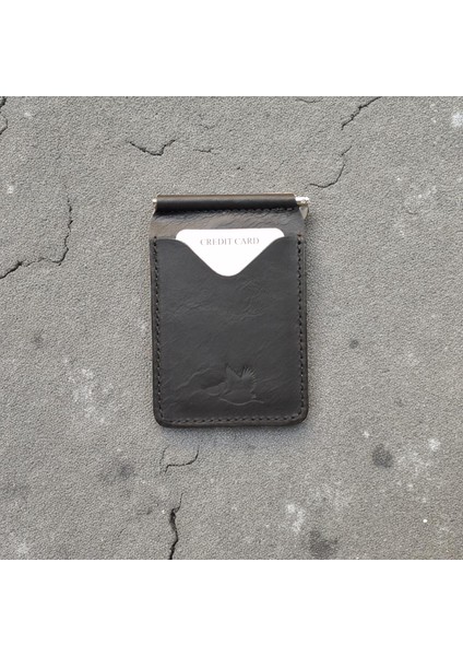 Erkek Cüzdan Hakiki Deri Para Klipsli Kartlık Vintage Ince Tasarım