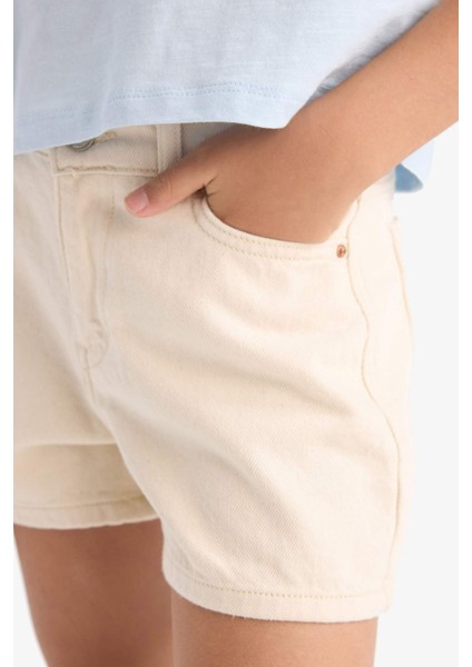 Kız Çocuk Gabardin Şort D7108A825SM
