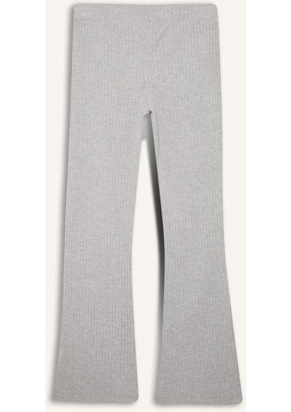 Kız Çocuk Fitilli Kaşkorse İspanyol Paça Tayt D9687A825SM