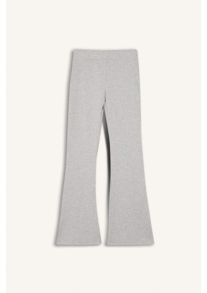 Kız Çocuk Fitilli Kaşkorse İspanyol Paça Tayt D9687A825SM