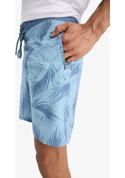 Fit Regular Fit Desenli Esnek Dokulu Deniz Şortu D9630AX25HS