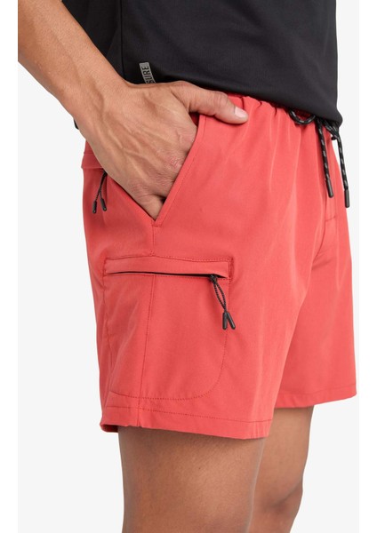 Fit Baskılı Esnek Dokulu Kısa Boy Sporcu Deniz Şortu C5138AX25HS