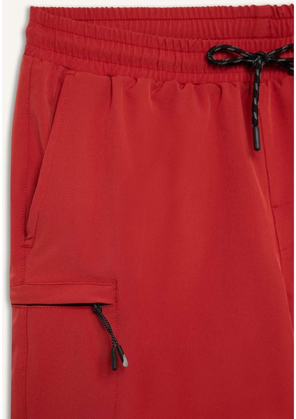 Fit Baskılı Esnek Dokulu Kısa Boy Sporcu Deniz Şortu C5138AX25HS