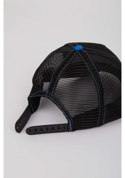 Erkek Çocuk Marvel Avengers Etiket Baskılı Pamuklu Cap Şapka D9790A825SM