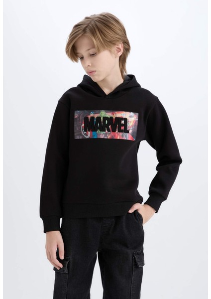 Erkek Çocuk Marvel Avengers Kapüşonlu Sweatshirt D6736A824WN
