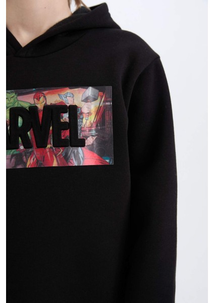 Erkek Çocuk Marvel Avengers Kapüşonlu Sweatshirt D6736A824WN