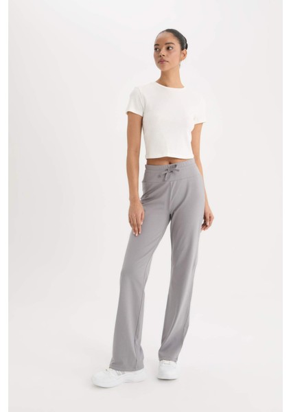 Fit Flare Fit Yüksek Bel Ispanyol Paça Sporcu Pantolon D9323AX25SP