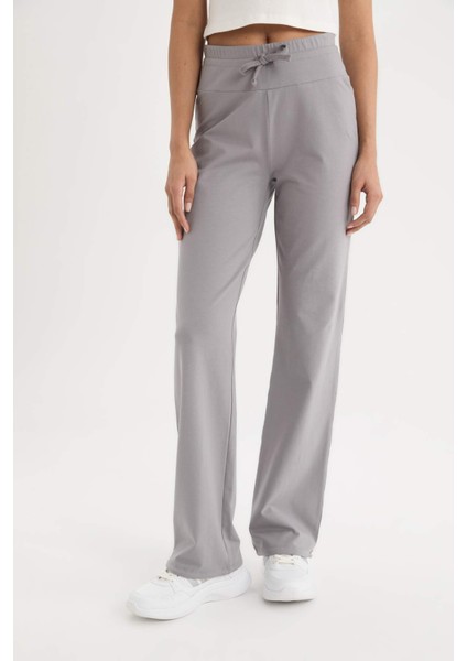 Fit Flare Fit Yüksek Bel Ispanyol Paça Sporcu Pantolon D9323AX25SP