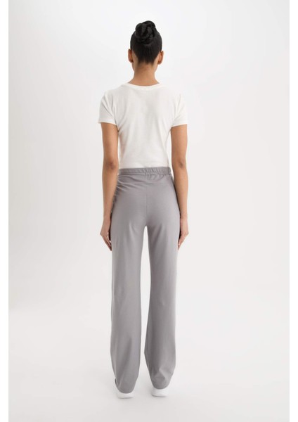 Fit Flare Fit Yüksek Bel Ispanyol Paça Sporcu Pantolon D9323AX25SP