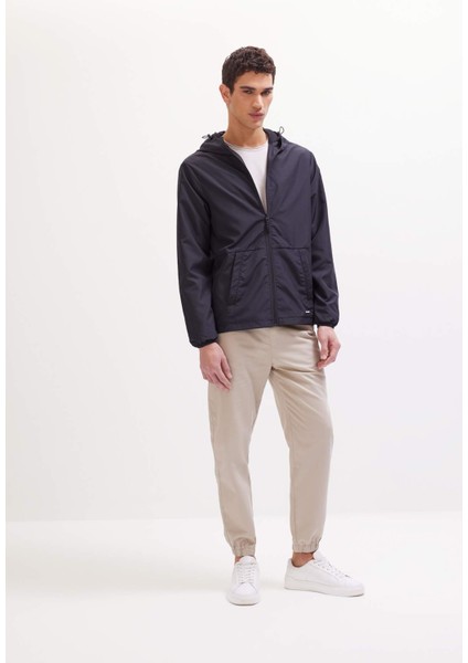 %100 Pamuk Jogger Slim Fit Dar Kesim Beli Bağcıklı Gabardin Pantolon D8607AX25SP