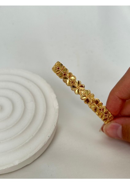 Altın Kaplama Bilezik Kelepçe Başak Model Hint Işlemeli Eşe Sevgiliye Hediye Kutulu fiyatları
