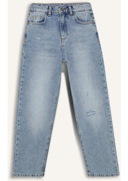 Erkek Çocuk Loose Fit Düz Paça Jean Pantolon D7209A825SP