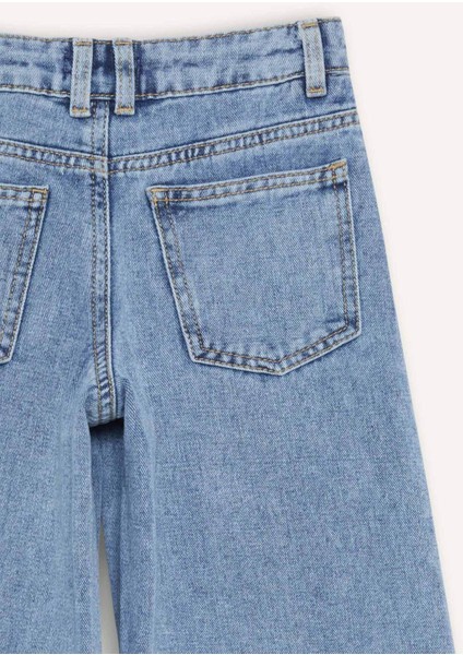 Kız Çocuk Wide Leg Geniş Paça Jean Pantolon D7093A825SM