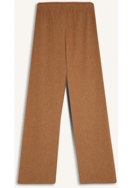 Wide Leg Kışlık Pantolon Beli Lastikli Bağcıklı Geniş Bol Paça D9815AX24WN