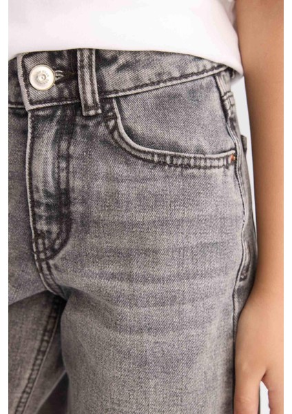 Kız Çocuk Wide Leg Geniş Paça Jean Pantolon D7111A825SP