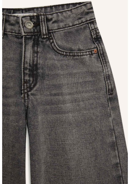 Kız Çocuk Wide Leg Geniş Paça Jean Pantolon D7111A825SP