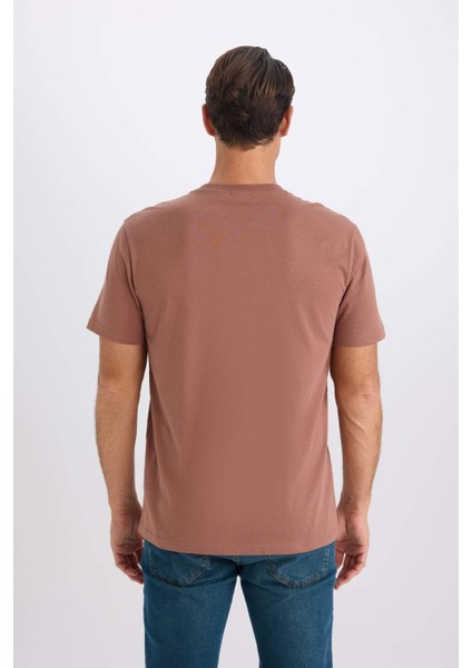 %100 Pamuk New Regular Fit Bisiklet Yaka Basic Düz Kısa Kollu Tişört V7699AZ25SP