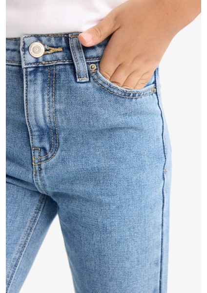 Kız Çocuk Flare Fit İspanyol Paça Jean Pantolon D7096A825SM
