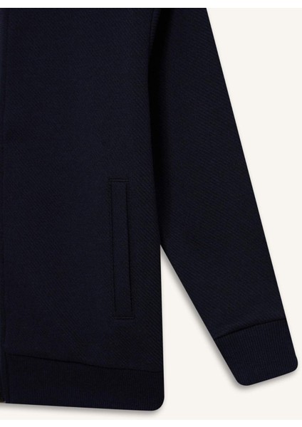 Erkek Çocuk Kolej Yaka Fermuarlı Bomber Ceket D2803A825SP