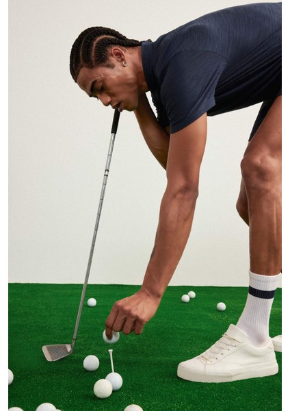 Fit Standart Fit Polo Yaka Sporcu Kısa Kollu Tişört D9241AX25SP