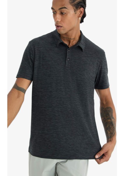 Fit Standart Fit Polo Yaka Sporcu Kısa Kollu Tişört D9241AX25SP