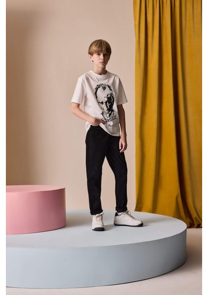 Erkek Çocuk Düz Paça Basic Düz Gabardin Pantolon X4224A625SM