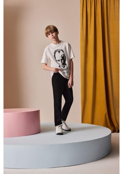 Erkek Çocuk Düz Paça Basic Düz Gabardin Pantolon X4224A625SM