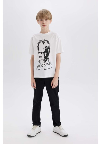 Erkek Çocuk Düz Paça Basic Düz Gabardin Pantolon X4224A625SM