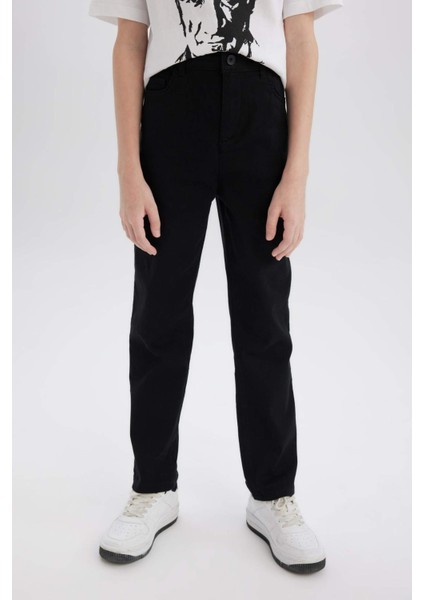 Erkek Çocuk Düz Paça Basic Düz Gabardin Pantolon X4224A625SM