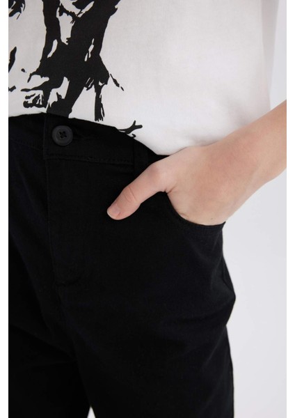 Erkek Çocuk Düz Paça Basic Düz Gabardin Pantolon X4224A625SM