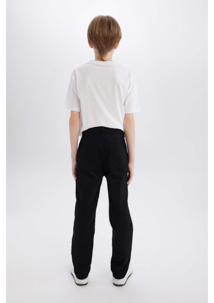 Erkek Çocuk Düz Paça Basic Düz Gabardin Pantolon X4224A625SM
