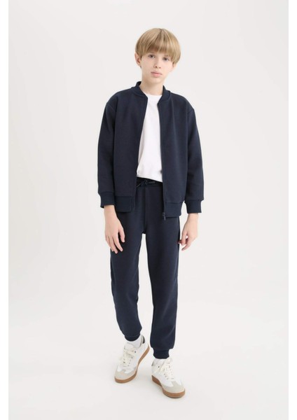 Erkek Çocuk Beli Paçası Lastikli Basic Düz Eşofman Altı D8530A825SP