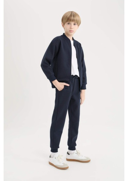 Erkek Çocuk Beli Paçası Lastikli Basic Düz Eşofman Altı D8530A825SP