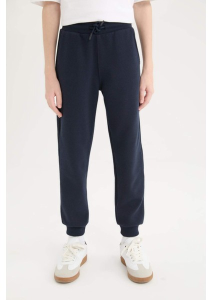 Erkek Çocuk Beli Paçası Lastikli Basic Düz Eşofman Altı D8530A825SP