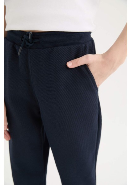 Erkek Çocuk Beli Paçası Lastikli Basic Düz Eşofman Altı D8530A825SP