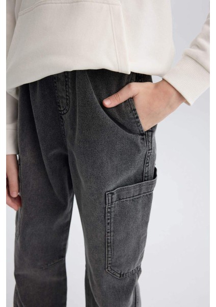 Erkek Çocuk Jogger Fit Jean Pantolon D7037A825SP