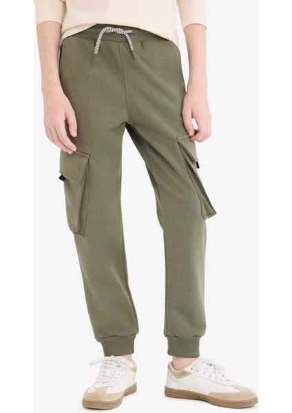 Erkek Çocuk Beli Paçası Lastikli Kargo Cepli Eşofman Altı D8574A825SP