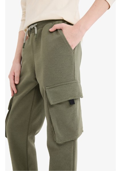 Erkek Çocuk Beli Paçası Lastikli Kargo Cepli Eşofman Altı D8574A825SP