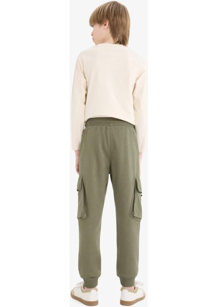 Erkek Çocuk Beli Paçası Lastikli Kargo Cepli Eşofman Altı D8574A825SP