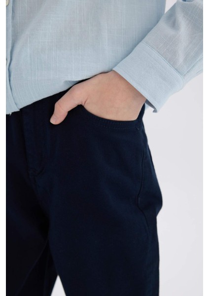 Erkek Çocuk Düz Paça Basic Düz Gabardin Pantolon X4224A625SM