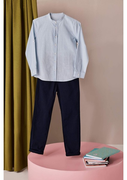 Erkek Çocuk Düz Paça Basic Düz Gabardin Pantolon X4224A625SM