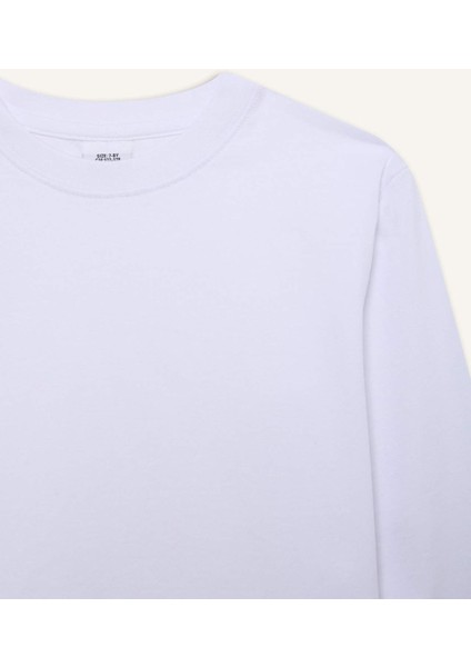 Erkek Çocuk Bisiklet Yaka Basic Düz Uzun Kollu Tişört K1686A625SP