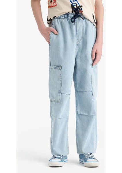 Erkek Çocuk Paraşüt Jean Pantolon D6821A825SM