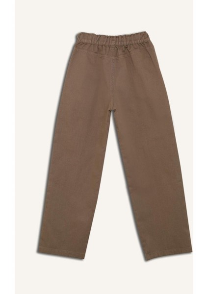 Erkek Çocuk Loose Fit Beli Lastikli Twill Pantolon D9850A825SP