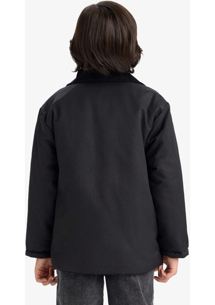 Erkek Çocuk Polo Yaka Çıtçıtlı Mont D5903A825AU