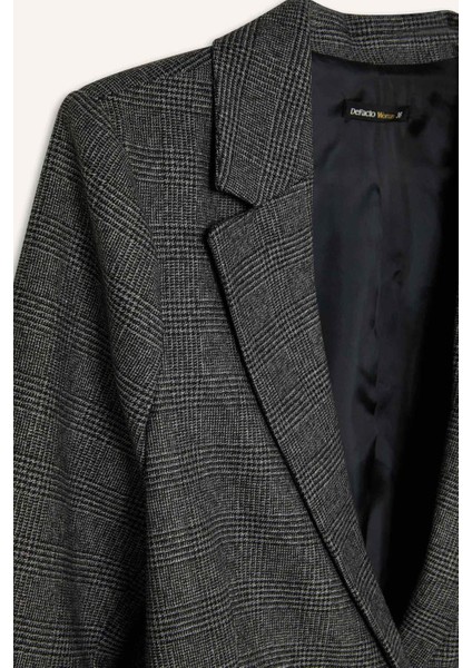 Oversize Geniş Kalıp Düğmeli Blazer Ceket W2206AZ24AU