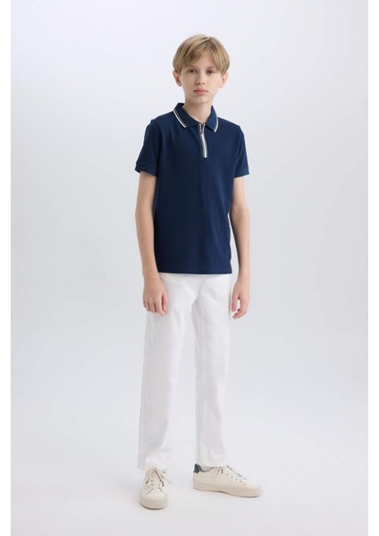 Erkek Çocuk Polo Yaka Pike Kısa Kollu Tişört D9253A825SM