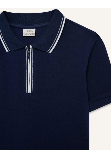 Erkek Çocuk Polo Yaka Pike Kısa Kollu Tişört D9253A825SM