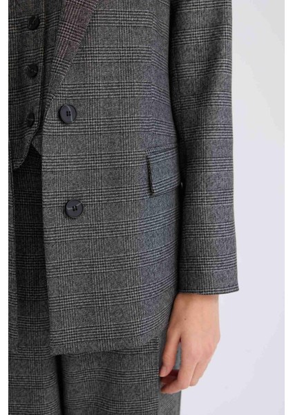 Oversize Geniş Kalıp Düğmeli Blazer Ceket W2206AZ24AU